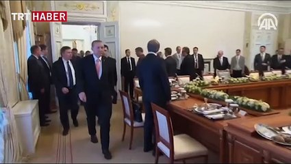 Erdoğan ve Putin heyetlerarası görüşmede bir araya geldi