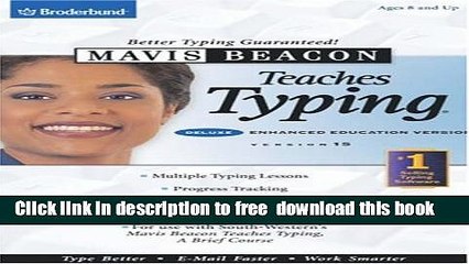 [Download] Mavis Beacon Teaches Typing, Version 15 (with CD-ROM) Hardcover {Free|