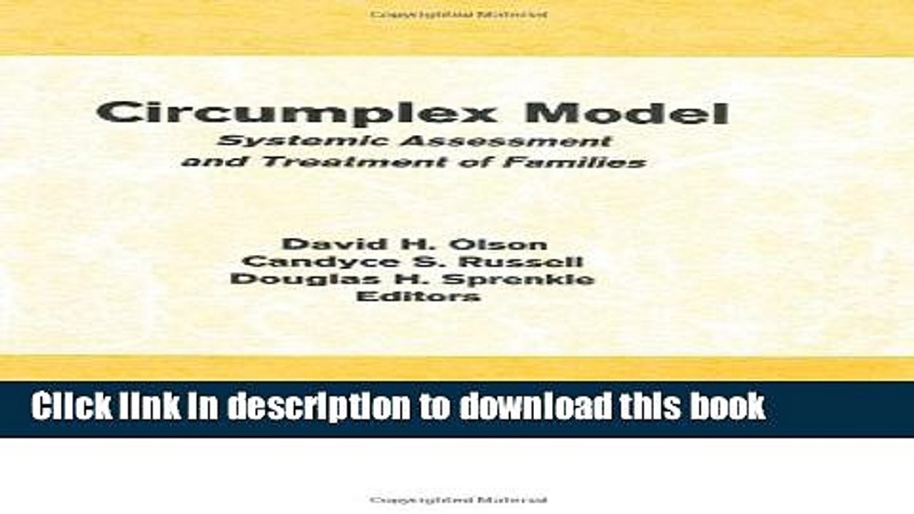 Download Circumplex Model: Systemic Assessment and Treatment of Families Book Online