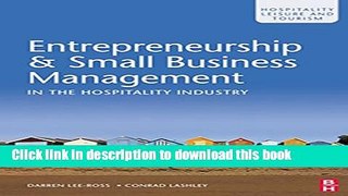 [PDF] Entrepreneurship   Small Business Management in the Hospitality Industry Book Online