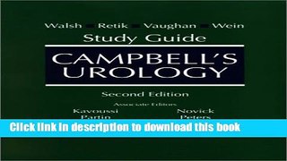 [Download] Campbell s Urology Study Guide Kindle Online