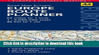 [Download] Road Map Europe Route Planner Paperback Collection