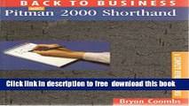 [Download] Back to Business with Pitman Shorthand: 2000 Paperback {Free|