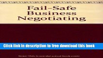 [Download] Fail-Safe Business Negotiating Kindle {Free|