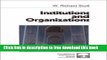 [Download] Institutions and Organizations (Foundations for Organizational Science) Hardcover {Free|