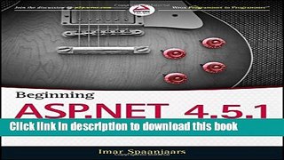 [Download] Beginning ASP.NET 4.5.1: in C# and VB Hardcover Online
