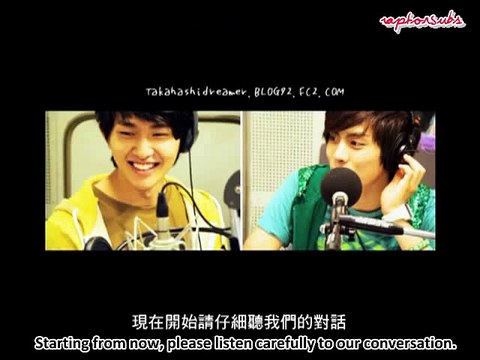 [ENG SUB] 080808 SHINee - OnJong Chipmunk Voice at radio
