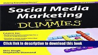 [Download] Social Media Marketing For Dummies Kindle Online