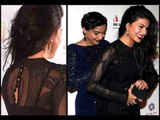 Jacqueline Fernandez Wardrobe Malfunction At FilmFare Awards 2014 | Sonam Kapoor Rescues