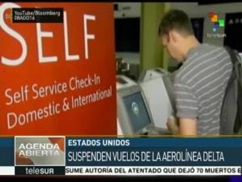 EE.UU.:Delta Airlines suspende vuelos por falla en sistema informático