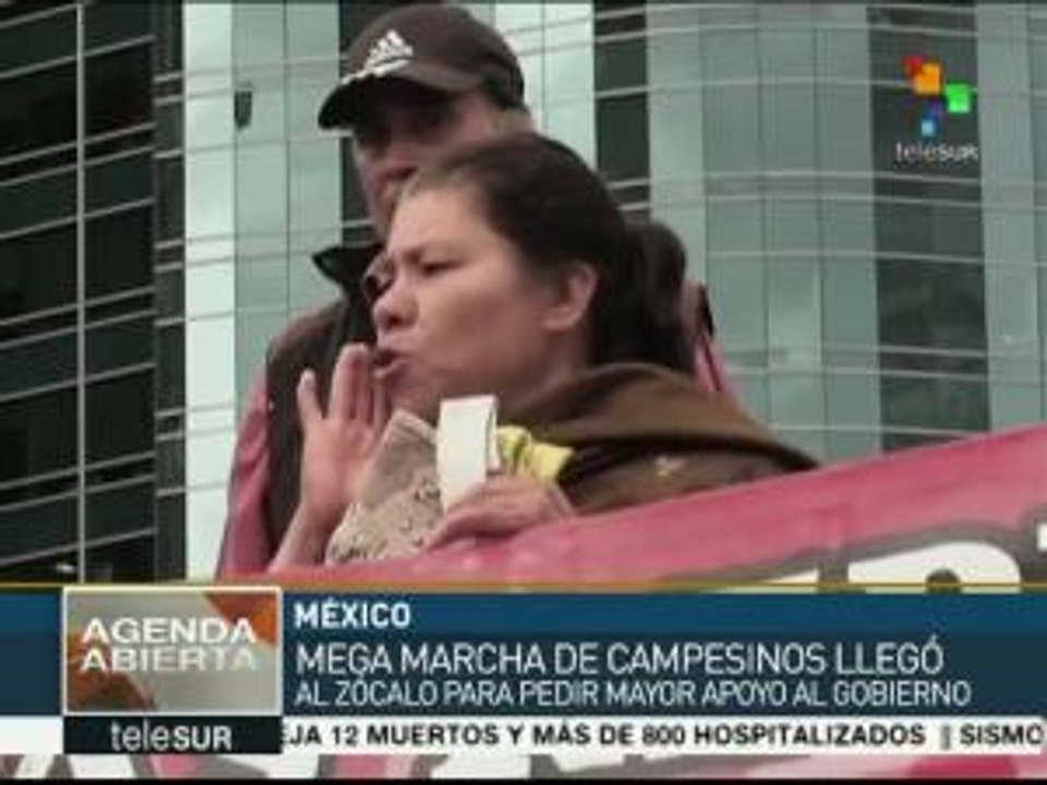 México: CNTE apoya a campesinos por mejoras en el sector