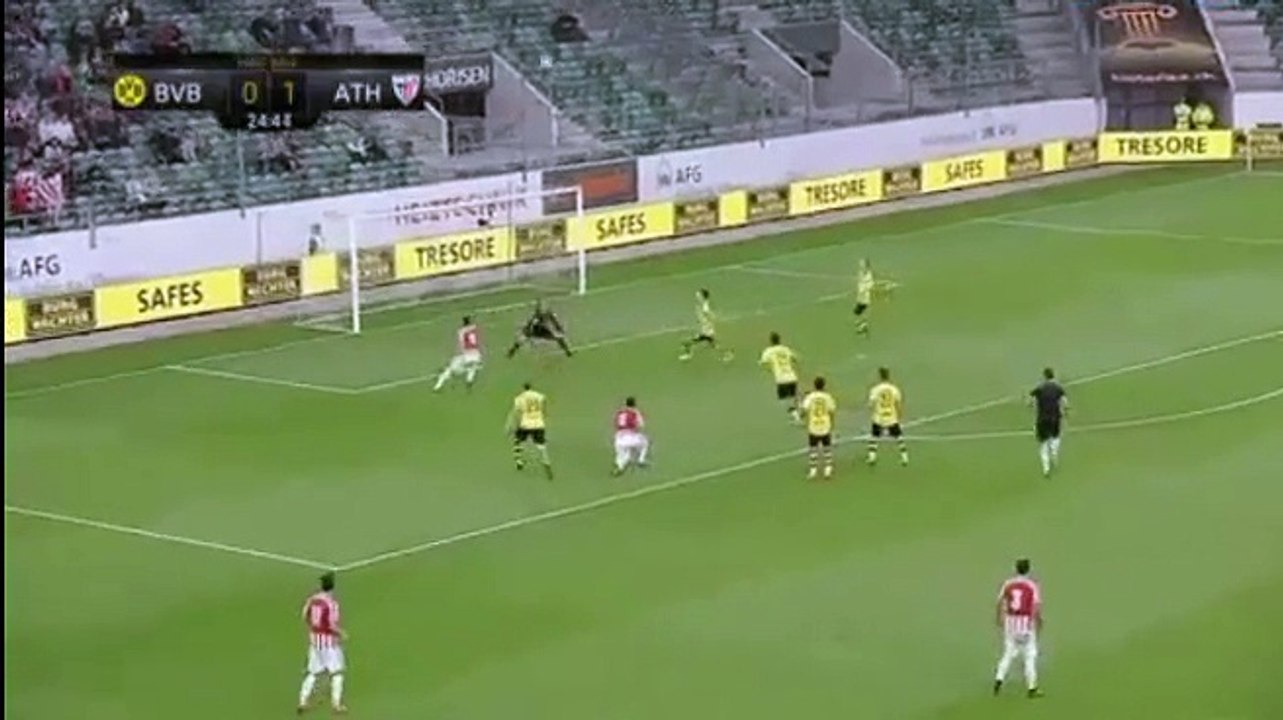 Aritz Aduriz Vs GoalKeeper 100% Chance - Athletic Bilbao 1-0 Borussia Dortmund - Friendly 2016 HD