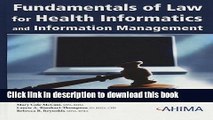 [Read PDF] Fundamentals of Law for Health Informatics and Health Information Management (Book and