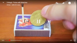Magic tricks with matches
