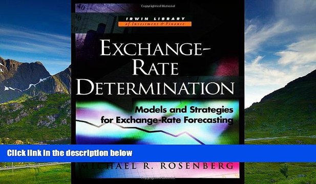 READ FREE FULL Exchange Rate Determination: Models and Strategies for Exchange Rate Forecasting