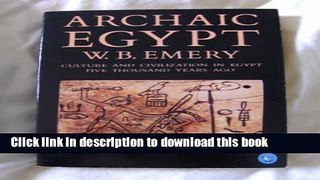 [Download] Archaic Egypt Hardcover Online