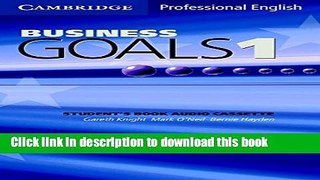 [Download] Business Goals 1 Audio Cassette Hardcover Online