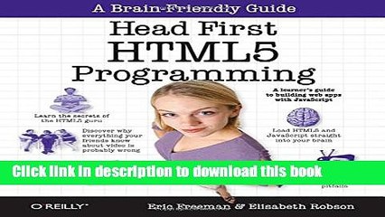 [Download] Head First HTML5 Programming: Building Web Apps with JavaScript Kindle Online