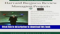 [Read PDF] Harvard Business Review On Managing Projects (Harvard Business Review Paperback Series)
