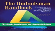 [Download] The Ombudsman Handbook: Designing and Managing an Effective Problem-Solving Program