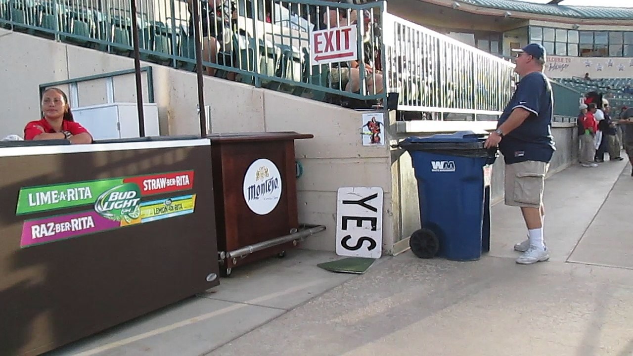 artist dalibor moyzes and letitia cornell on a baseball game