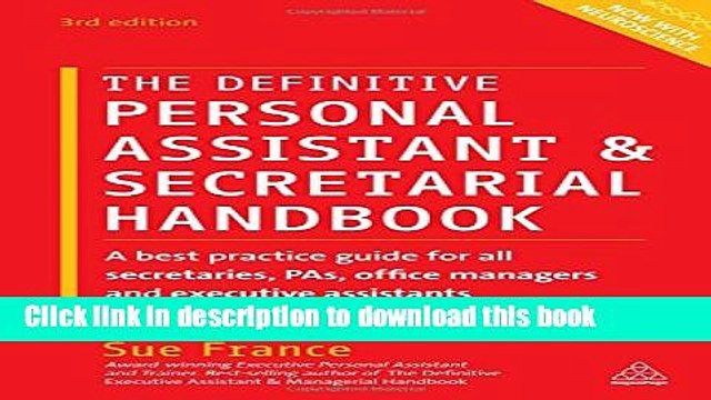 [Read PDF] The Definitive Personal Assistant Secretarial Handbook: A Best Practice Guide for All