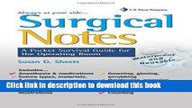 [Download] Surgical Notes: A Pocket Survival Guide for the Operating Room Paperback Free