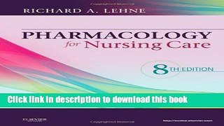 [Download] Pharmacology for Nursing Care Paperback Free