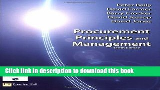 [Download] Procurement, Principles   Management (10th Edition) Paperback Online