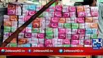 Watch why Red and orange color versions of Pakistani flags available in markets of Multan