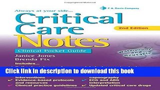 [Download] Critical Care Notes: Clinical Pocket Guide Kindle Online