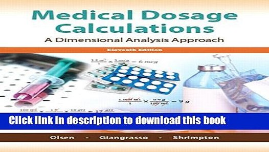 Medical dosage calculations 11th edition