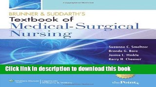 [Download] Brunner and Suddarth s Textbook of Medical Surgical Nursing, 12th Edition Paperback