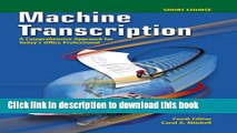 [Read PDF] Machine Transcription Short Course w/ student CD + Audio CD MP3 Format Download Online