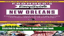 [Popular] Frommer s EasyGuide to New Orleans 2016 Hardcover OnlineCollection
