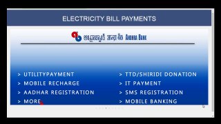 HOW TO PAY ELECTRICITY BILL THROUGH ANDHRA BANK ATM