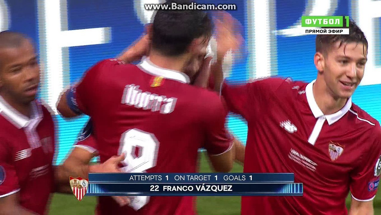 Goal Franco Vazques Real Madrid – Sevilla UEFA Super Cup. 9 August 2016 1-1