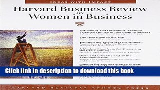 [Read PDF] Harvard Business Review on Women in Business (Harvard Business Review Paperback Series)