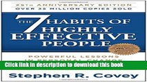[Popular] The 7 Habits of Highly Effective People: Powerful Lessons in Personal Change Kindle