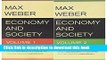 [Popular] Economy and Society (2 Volume Set) Paperback Free