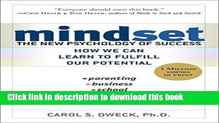 [Popular] Mindset: The New Psychology of Success Kindle OnlineCollection