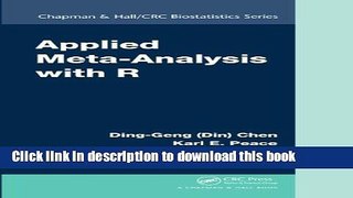 [Download] Applied Meta-Analysis with R (Chapman   Hall/CRC Biostatistics Series) Kindle Online