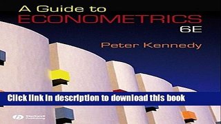 [Popular] A Guide to Econometrics Paperback Free