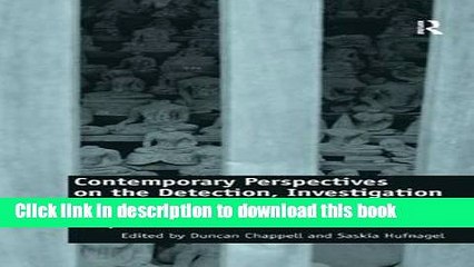 Download Video: Download Contemporary Perspectives on the Detection, Investigation and Prosecution of Art Crime: