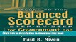 [Download] Balanced Scorecard: Step-by-Step for Government and Nonprofit Agencies Paperback