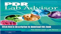 [Download] PDR Lab Advisor (Pdr Lab Advisor) (Pdr Lab Advisor) Hardcover Online
