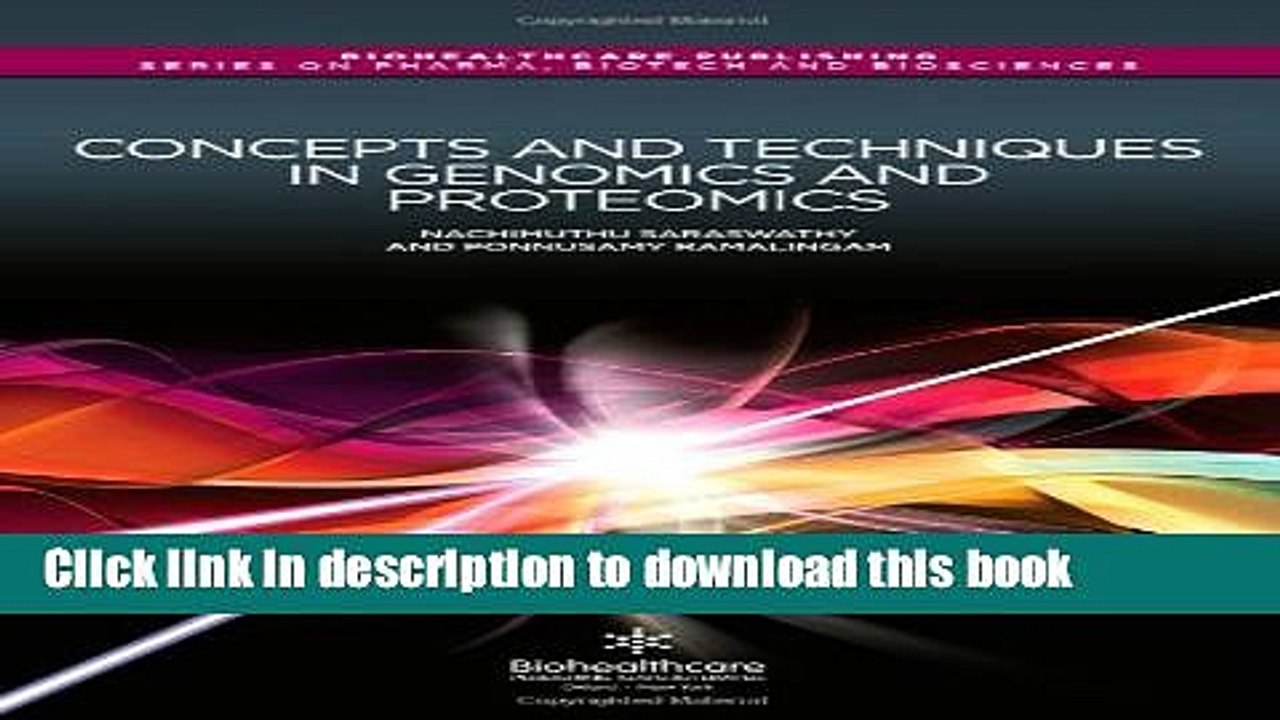 [PDF] Concepts and Techniques in Genomics and Proteomics (Woodhead Publishing Series in