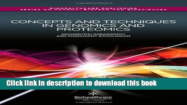 [PDF] Concepts and Techniques in Genomics and Proteomics (Woodhead Publishing Series in