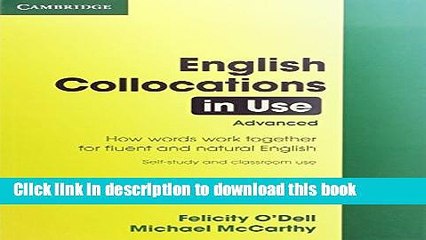 [Download] English Collocations in Use: Advanced [PDF] Online