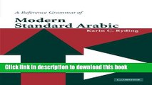 [Download] A Reference Grammar of Modern Standard Arabic (Reference Grammars) [PDF] Online